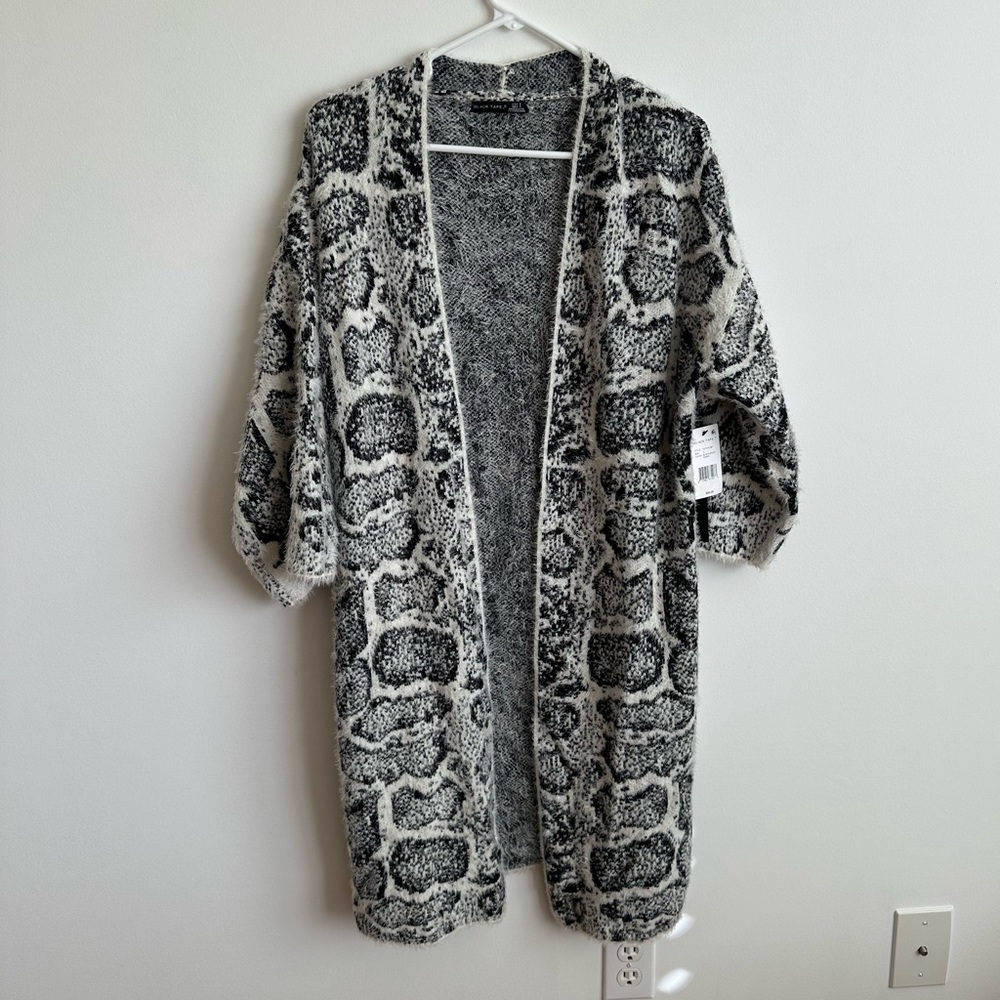 Black Tape Duster Cardigan